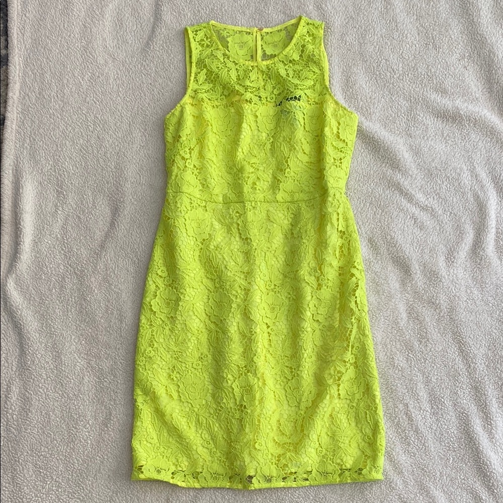 J. Crew Yellow Sheath Midi Dress Halter Sleeveless